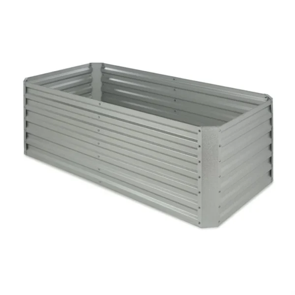 blumfeldt High Grow Straight, visoka greda, 180 x 60 x 90 cm, 970 l, jeklo, pocinkano, srebrna barva