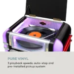 Auna Graceland Mini, Jukebox, CD-predvajalnik, predvajalnik plošč, radijski sprejemnik DAB+/FM, LED - Image 4
