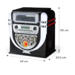 Auna Graceland Mini, Jukebox, CD-predvajalnik, predvajalnik plošč, radijski sprejemnik DAB+/FM, LED - Image 9