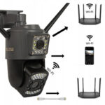 BLOW H-332 IP kamera, 2 objektiva, WiFi, Full HD 2+2MP, vrtenje, nagibanje, IR nočno snemanje, senzor gibanja, aplikacija, črna - Image 2