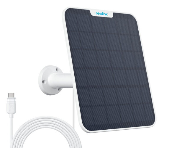 Reolink SOLARNI PANEL 2, 6W, solarno napajanje kamer serije Argus / Go / Duo / TrackMix, 4m kabel, USB Type-C, bel - Image 2