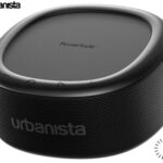 URBANISTA MALIBU prenosni SOLARNI zvočnik, solarno polnjenje, Bluetooth® 5.2, TWS / Stereo Link, polnilna baterija, brezplačna aplikacija, IP67 vodoodpornost, USB Type-C, črn (Midnight Black)