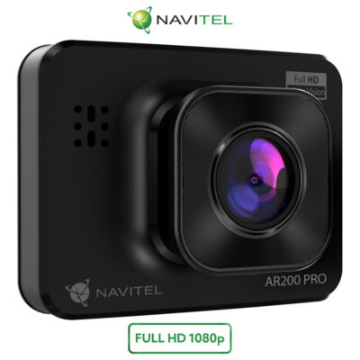 NAVITEL AR200 PRO avto kamera, Full HD, Night Vision, G-senzor, aplikacija, 2″ zaslon, 140° snemalni kot, darilni bon, črna