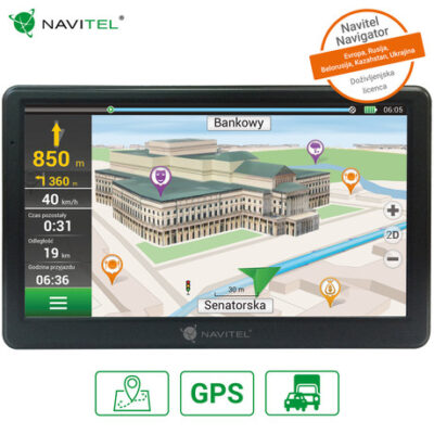 GPS navigacija NAVITEL E700 , 7” touch, MicroSD, + karte celotne Evrope (lifetime update)