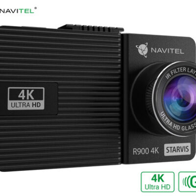 NAVITEL R900 4K avto kamera, 4K Ultra HD, SONY senzor, Night Vision, G-senzor, aplikacija, črna