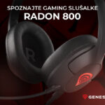 GENESIS RADON 800 gaming naglavne slušalke, 2v1, 7.1 STEREO zvok, snemljiv mikrofon, ultra lahke, LED osvetlitev, dodatne ušesne blazinice, + torbica, črne - Image 3