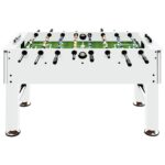 Miza za namizni nogomet jeklo 60 kg 140x74,5x87,5 cm bela - Image 2