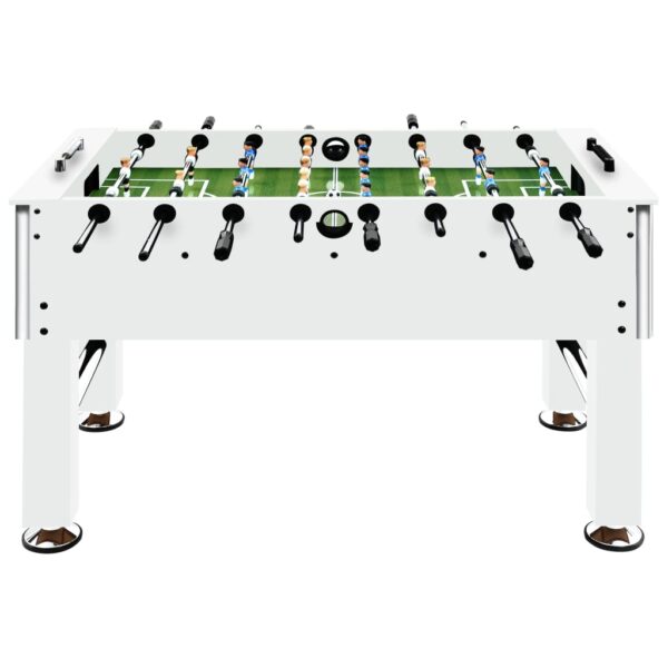 Miza za namizni nogomet jeklo 60 kg 140x74,5x87,5 cm bela - Image 2