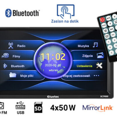 Avtoradio BLOW BLUETEC BC9000 78-288  MP5 / 2DIN / 7″ barvni  zaslon na dotik, Bluetooth, USB, SD, Aux-in, ISO konektor