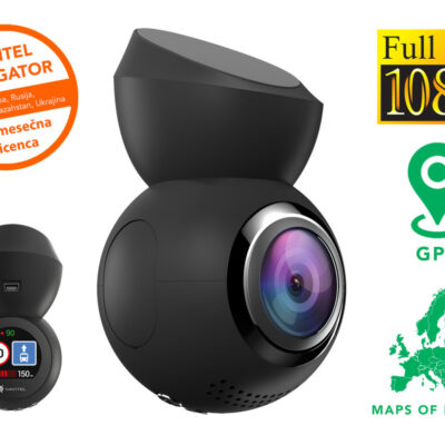 Avto kamera DVR NAVITEL R1050, Full HD, 1.2″ zaslon, Night Vision, SONY senzor, GPS, 165° snemalni kot, G-senzor, aplikacija