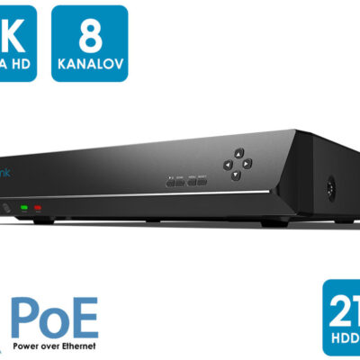 Reolink NVR snemalna enota RLN8-410-2T, priklop do 8 kamer, 24/7 urno snemanje, vgranja HDD do 4T + eSata zunanji do 4TB, PoE – VGRAJEN 2T HDD DISK