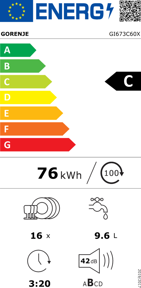 Gorenje GI673C60X delno vgradni pomivalni stroj - Image 7