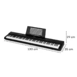 SCHUBERT Preludio, keyboard, 88 tipk, dinamika udarca, sustain pedal, črn - Image 12