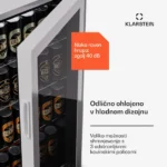 Klarstein Beersafe 74 Slim, hladilnik, 74 litrov, 3 police, panoramska steklena vrata - Image 5