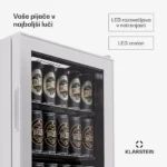 Klarstein Beersafe 74 Slim, hladilnik, 74 litrov, 3 police, panoramska steklena vrata - Image 6