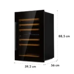 Klarstein Vinsider 35D Onyx Edition, vgradna vinska omara, razred energetske učinkovitosti G - Image 8