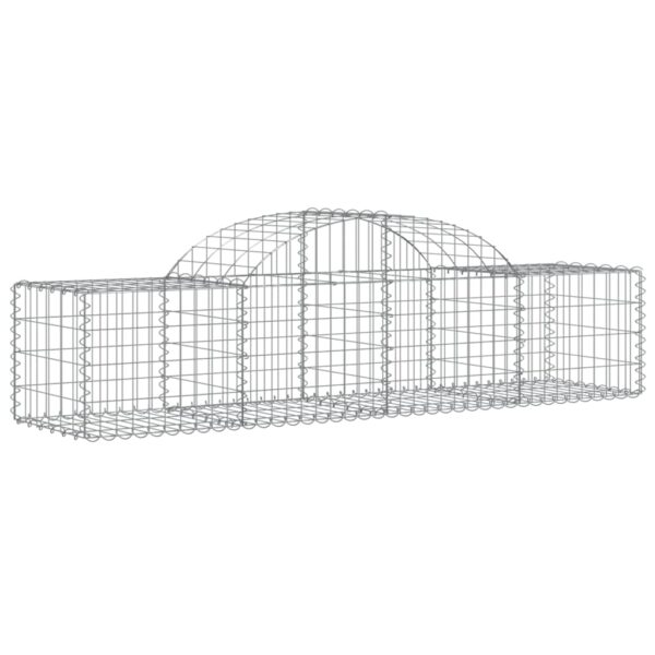 Obokane gabion košare 20 kosov 200x50x40/60 cm pocinkano železo - Image 3