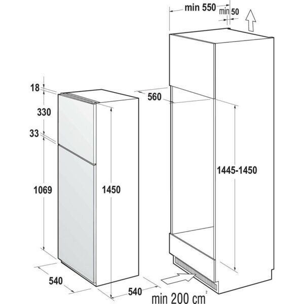 Gorenje RFI4152P1 vgradni hladilnik z zamrzovalnikom - Image 4