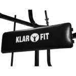 Klarfit Vadbena klop Klarfit s shranjevalnim stojalom za ročke,črne barve - Image 2