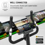 Klarfit Myon Cycle, domači trenažer, 12 kg vztrajnik, smartcardio studio, črna barva - Image 4