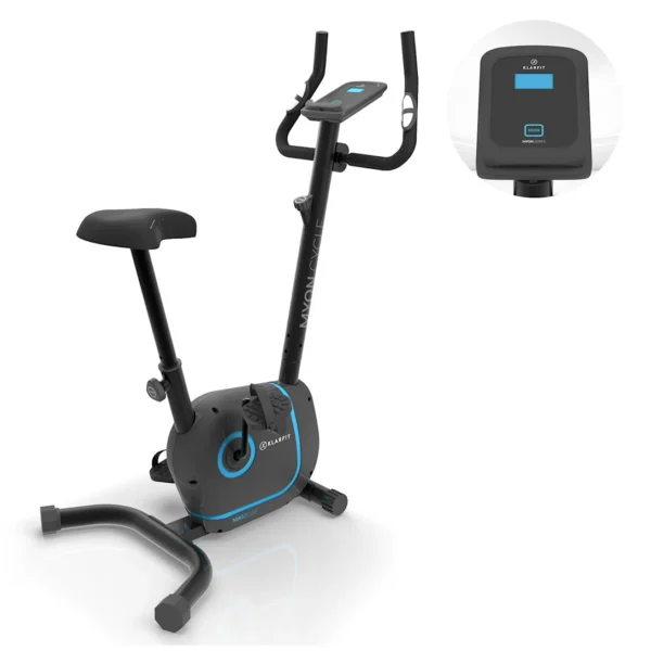 Klarfit Myon Cycle, domači trenažer, 12 kg vztrajnik, smartcardio studio, črna barva