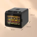 Klarstein Arizona Jerky, sušilnik za sadje, 500 W, 35 - 70 °C, digitalni zaslon na dotik, črna - Image 6
