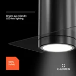 Klarstein Beretta Premium, otočna napa, 544 m³/h, aparat, odsesavanje/recirkulacija, LED, filter z aktivnim ogljem - Image 6