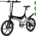 MS ENERGY STREETFLEX i20 električno kolo, zložljivo, 20" pnevmatike, 250W motor, 36V 7.8Ah 280Wh baterija, Shimano, do 50 km, disk zavore, vzmetenje, LCD zaslon, NFC, črno sivo (Midnight Steel)