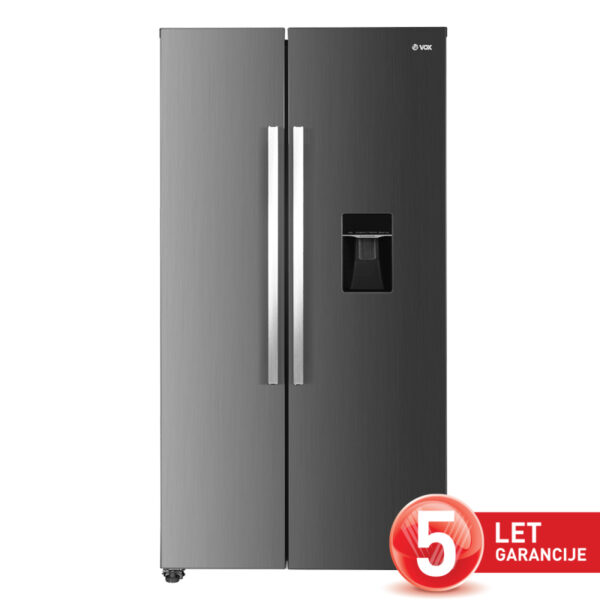 VOX ameriški hladilnik SBS 6035 IX E [E, H: 344L, Z: 185L, NO-FROST, WaterD]