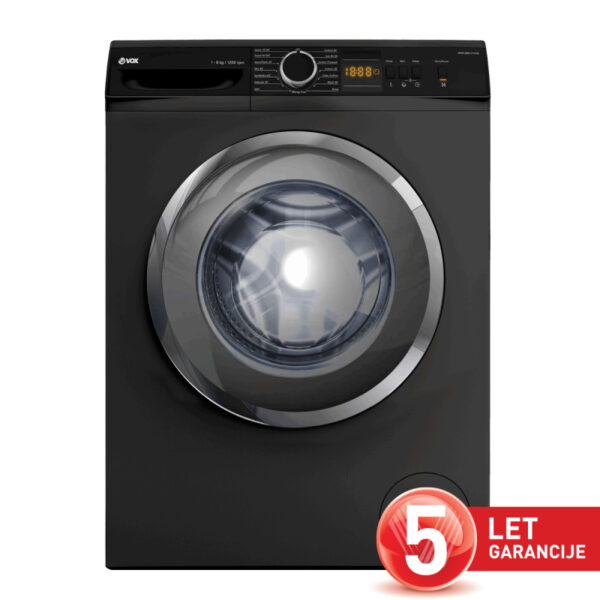 VOX Pralni stroj WM 1280-LT14GD [D, 8 kg, 1200 o/min, 15 programov, siv]