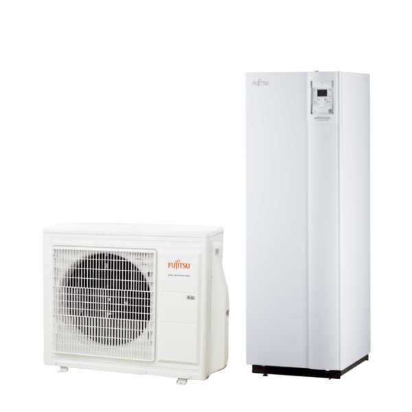 Fujitsu WGYA080ML3+WOYA080KLT 7,5kW toplotna črpalka z integriranim bojlerjem 190l (R410A) 1-fazna z montažo