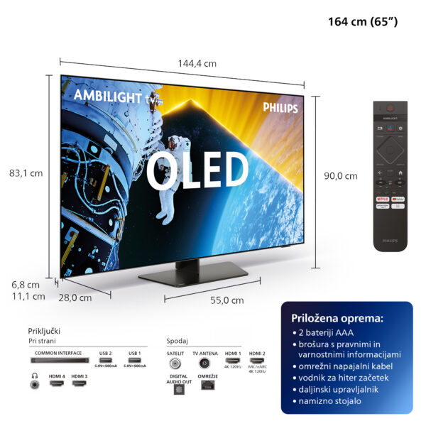 Philips 65OLED819/12 OLED TV (model 2024/25) - Image 4
