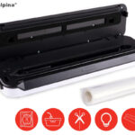 ALPINA vakuumski aparat, 110W, 220-240V ; 50-60Hz, -60kPa, vgrajen rezalnik, nedrseče dno, zaščita pred pregrevanjem, ABS, bel