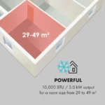 Klarstein Metrobreeze Rom, mobilna klimatska naprava, 10000 BTU (3kw) , razred A+, daljinski upravljalnik, bela - Image 5