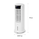 Klarstein Skyscraper Horizon, hladilec zraka, ventilator, 60 W, 486 m³/h, 3,5 l posoda za vodo, bela barva - Image 10