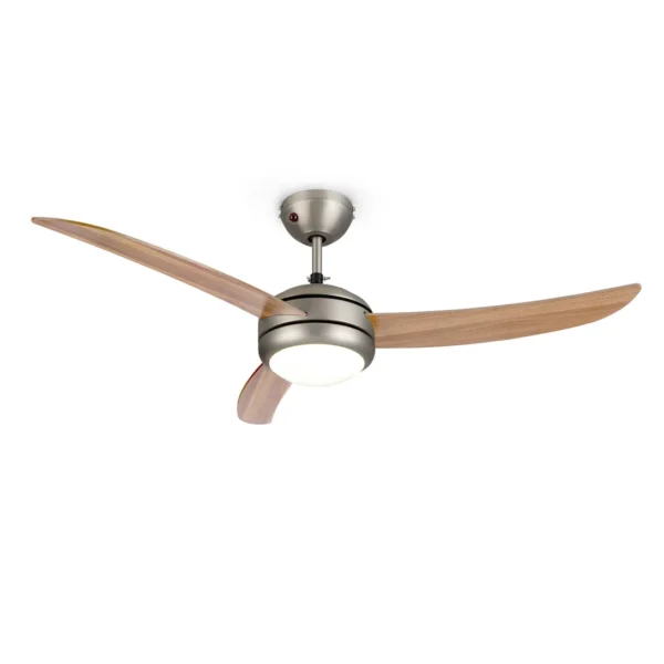 Klarstein El Paso stropni ventilator, 52" E27 navoj, 3 lopatice (bukev)