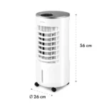 Klarstein Skypillar, hladilnik zraka 3 v 1, ventilator, vlažilec, rezervoar, 5 l, daljinski upravljalnik, bela barva - Image 7