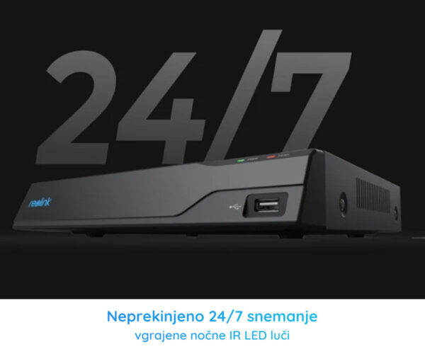 Reolink NVS8-5MD4 varnostni komplet, 1x NVR snemalna enota (2TB) + 4x IP kamere P324, 5MP Super HD, zaznavanje gibanja, IR LED, mikrofon, aplikacija, IP66 - Image 3