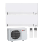 MITSUBISHI MULTI-SPLIT KLIMATSKA NAPRAVA - 2X MSZ-AY35VGKP (BELA+BELA) + ZUNANJA ENOTA MXZ-2F53VF4 + WIFI 7,5 KW
