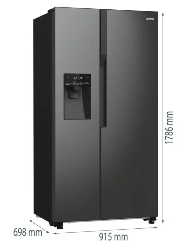 Gorenje NRR9185ESBXL ameriški hladilnik (črne barve) - Image 9