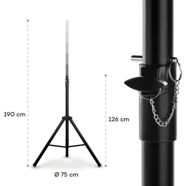 Auna Cube 1812, 2.1 Aktivni PA Set, 1600 Watt, 18″ Subwoofer, 2 x 12″ Zvočnik (razstavni eksponat - rabljeno!) - Image 5
