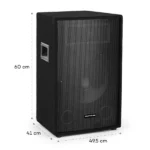 Auna Cube 1812, 2.1 Aktivni PA Set, 1600 Watt, 18″ Subwoofer, 2 x 12″ Zvočnik (razstavni eksponat - rabljeno!) - Image 6