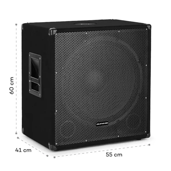 Auna Cube 1812, 2.1 Aktivni PA Set, 1600 Watt, 18″ Subwoofer, 2 x 12″ Zvočnik (razstavni eksponat - rabljeno!) - Image 7