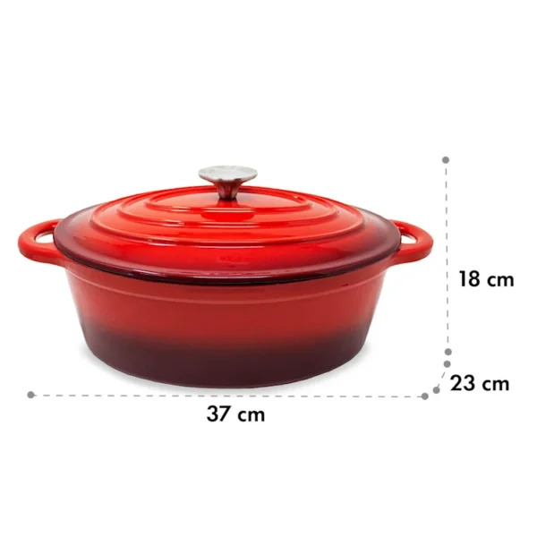 Podolica pekač, 4l, rdeč - Image 7