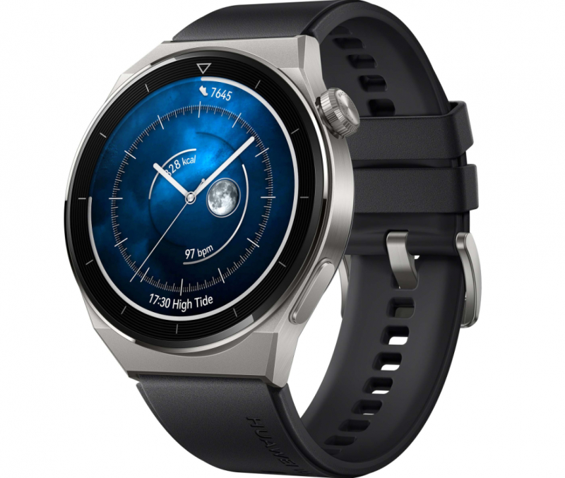 HUAWEI WATCH GT 3 Pro SPORT 46mm Light Titanium Case Black SPORT