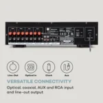 Auna AMP-4000 DAB, Hifi-stereo ojačevalnik, srebrne barve - Image 6