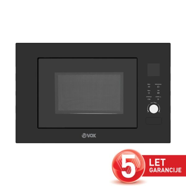 VOX vgradna mikrovalovna pečica IMWH-GD203B (20L, 1250W/1000W, črna)