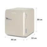 Audrey Mini retro hladilnik, 48l  Vintage kremna barva - Image 9