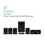 Auna Areal 525 BK 5.1 Surround Sound sistem aktivnih zvočnikov 95 RMS (črne barve)