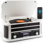 Auna Belle Epoque 1908 DAB Retro stereo sistem (beli les)